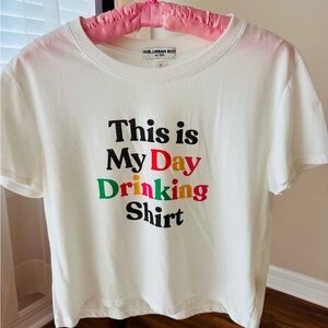 Sub_Urban Riot White Graphic Crop Top